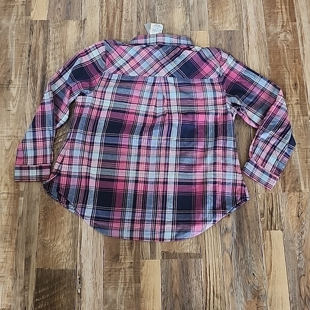 NWT Ladies Christopher & Banks Flannel Sz Petite Large - Picture 4 of 5